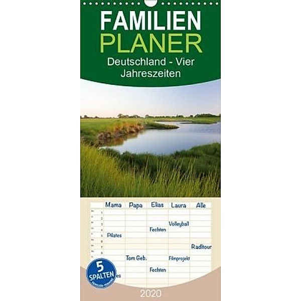 Deutschland - Vier Jahreszeiten - Familienplaner hoch (Wandkalender 2020 , 21 cm x 45 cm, hoch), Geotop Bildarchiv