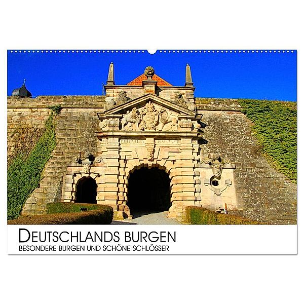 Deutschlands Burgen - besondere Burgen und schöne Schlösser (Wandkalender 2024 DIN A2 quer), CALVENDO Monatskalender, Dr. Darius Lenz