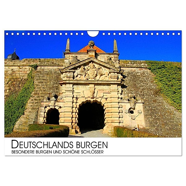 Deutschlands Burgen - besondere Burgen und schöne Schlösser (Wandkalender 2024 DIN A4 quer), CALVENDO Monatskalender, Dr. Darius Lenz