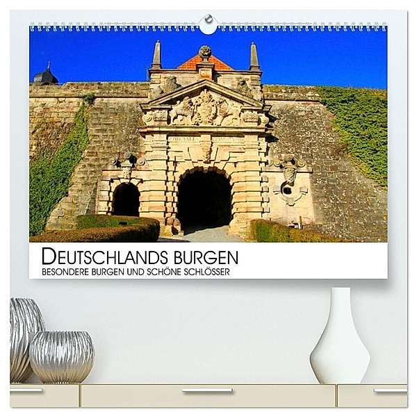 Deutschlands Burgen - besondere Burgen und schöne Schlösser (hochwertiger Premium Wandkalender 2024 DIN A2 quer), Kunstdruck in Hochglanz, Dr. Darius Lenz