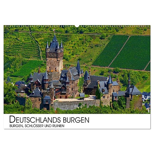 Deutschlands Burgen - Burgen, Schlösser und Ruinen (Wandkalender 2024 DIN A2 quer), CALVENDO Monatskalender, Dr. Darius Lenz