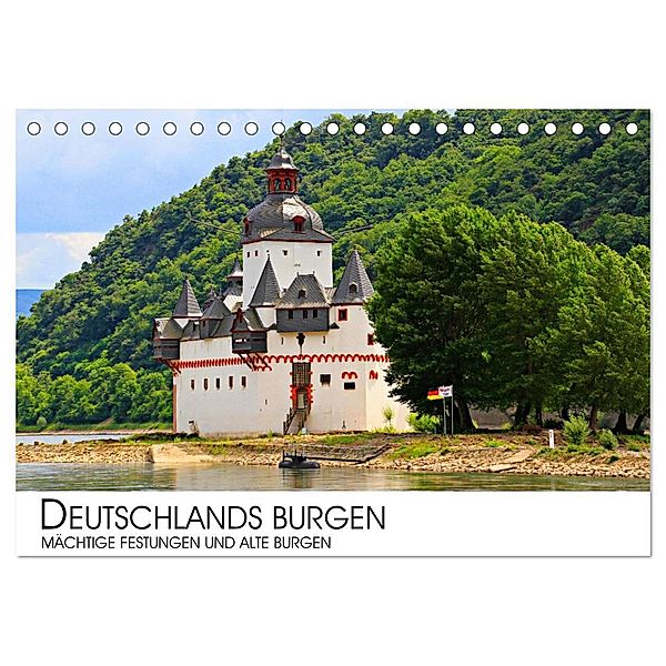 Deutschlands Burgen - mächtige Festungen und alte Burgen (Tischkalender 2024 DIN A5 quer), CALVENDO Monatskalender, Dr. Darius Lenz