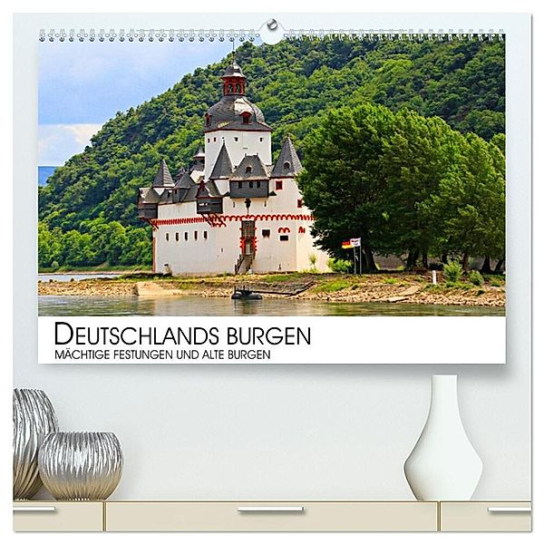 Deutschlands Burgen - mächtige Festungen und alte Burgen (hochwertiger Premium Wandkalender 2025 DIN A2 quer), Kunstdruck in Hochglanz, Calvendo, Dr. Darius Lenz