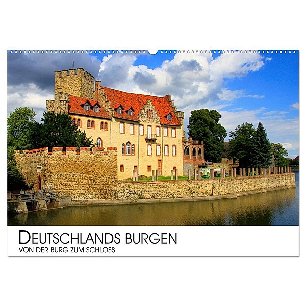 Deutschlands Burgen - Von der Burg zum Schloss (Wandkalender 2024 DIN A2 quer), CALVENDO Monatskalender, Dr. Darius Lenz