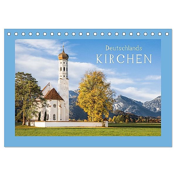 Deutschlands Kirchen (Tischkalender 2024 DIN A5 quer), CALVENDO Monatskalender, Dietmar Scherf