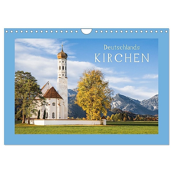 Deutschlands Kirchen (Wandkalender 2024 DIN A4 quer), CALVENDO Monatskalender, Dietmar Scherf