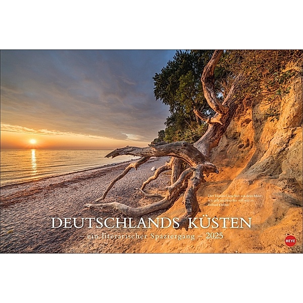 Deutschlands Küsten - Ein literarischer Spaziergang Kalender 2025 - Ein literarischer Spaziergang