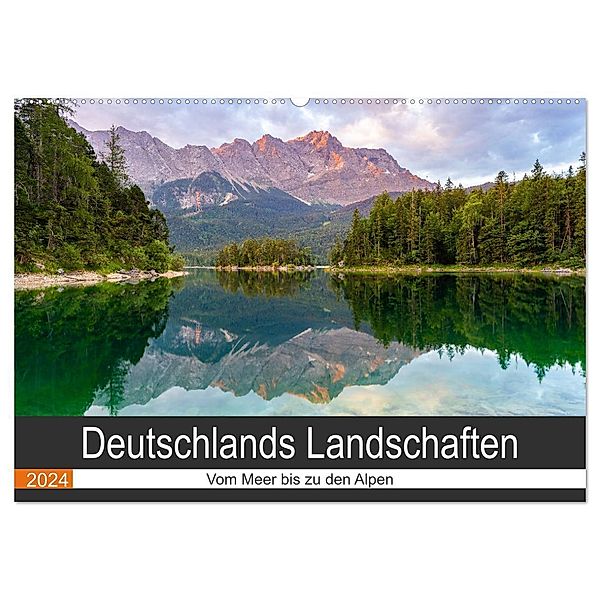 Deutschlands Landschaften - Vom Meer bis zu den Alpen (Wandkalender 2024 DIN A2 quer), CALVENDO Monatskalender, Torsten Hartmann