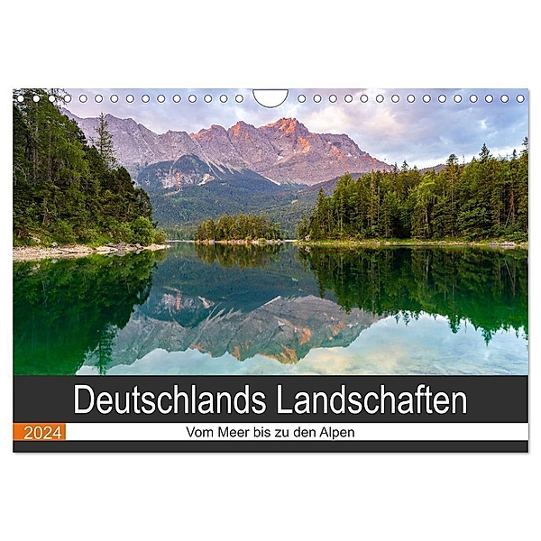 Deutschlands Landschaften - Vom Meer bis zu den Alpen (Wandkalender 2024 DIN A4 quer), CALVENDO Monatskalender, Torsten Hartmann