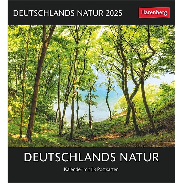 Deutschlands Natur Postkartenkalender 2025 - Kalender mit 53 Postkarten