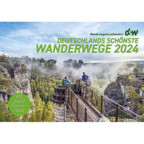 Deutschlands schönste Wanderwege Kalender 2024, Das Wandermagazin