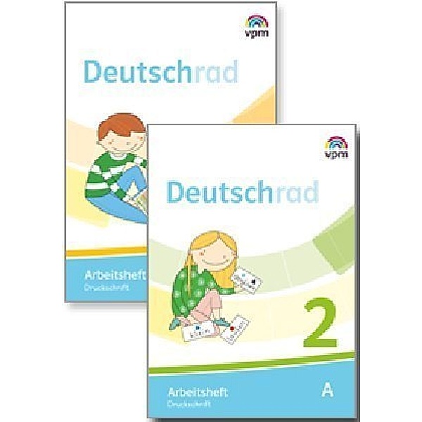Deutschrad. Ausgabe ab 2018 / 1./2. Klasse, Arbeitsheft Druckschrift, 4 Bde.