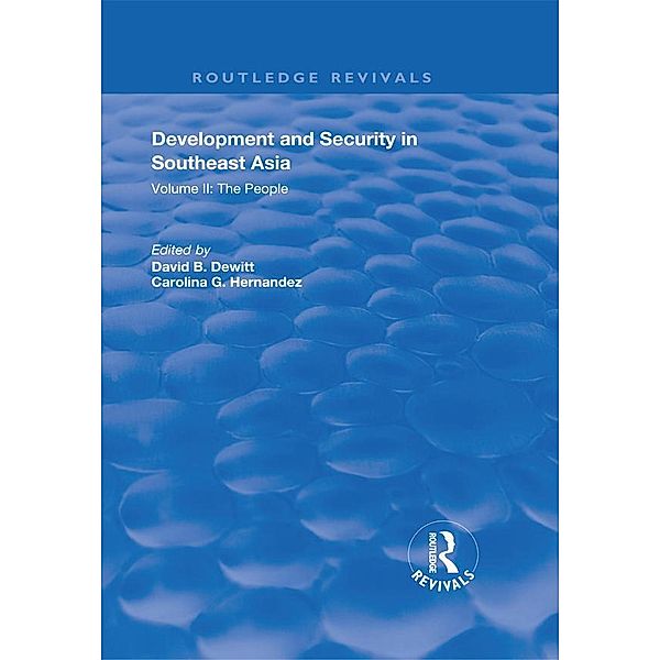 Development and Security in Southeast Asia, Carolina G. Hernandez