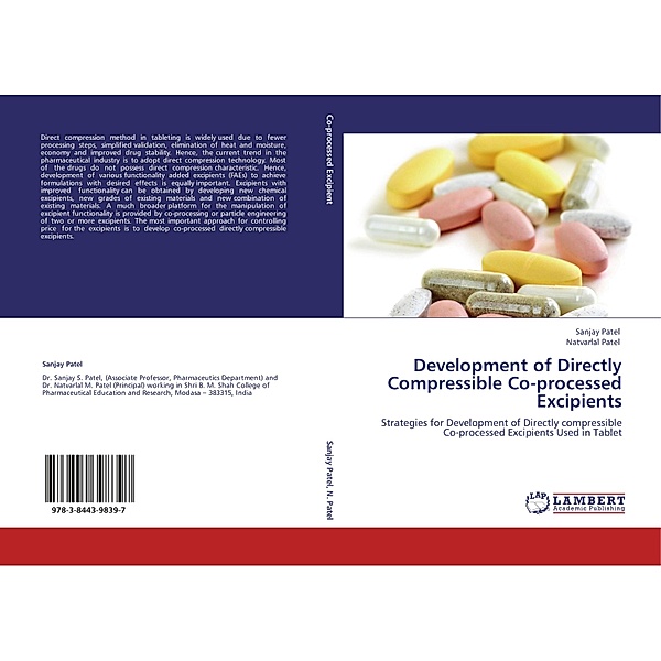 Development of Directly Compressible Co-processed Excipients, Sanjay Patel, Natvarlal Patel