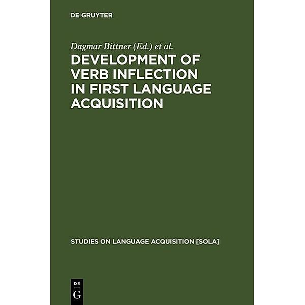 Development of Verb Inflection in First Language Acquisition / Studies on Language Acquisition [SOLA] Bd.21