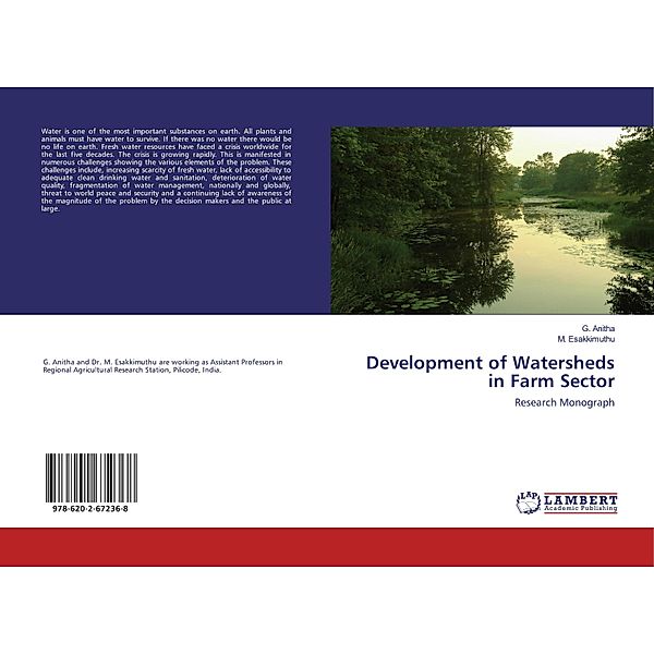 Development of Watersheds in Farm Sector, G. Anitha, M. Esakkimuthu
