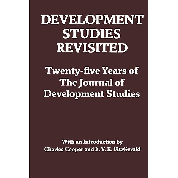 Development Studies Revisited, Charles Cooper, E. V. K. Fitzgerald