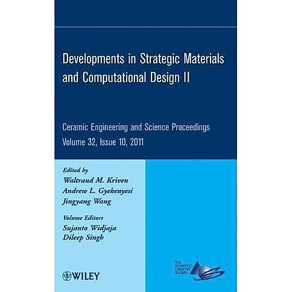 Developments in Strategic Materials and Computational Design II, Volume 32, Issue 10 / Ceramic Engineering and Science Proceedings Bd.32