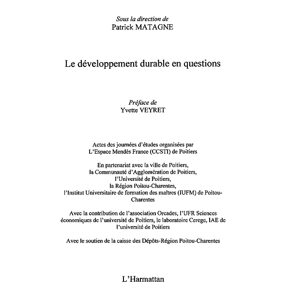 Developpement durable en questions Le / Hors-collection, Collectif