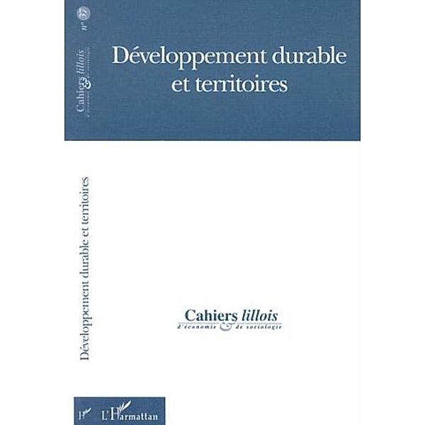 DEVELOPPEMENT DURABLE ET TERRITOIRES / Hors-collection, Collectif