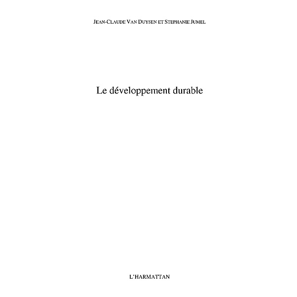 Developpement durable Le / Hors-collection, Jurnel