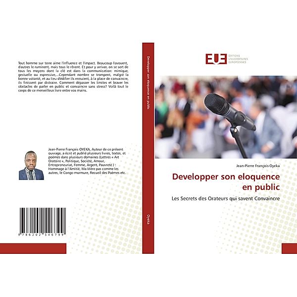 Developper son eloquence en public, Jean-Pierre François Oyeka