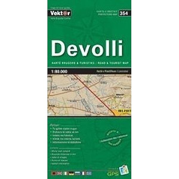 Devolli Provinzkarte 1 : 80 000 GPS