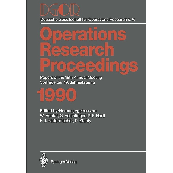 DGOR / Operations Research Proceedings Bd.1990