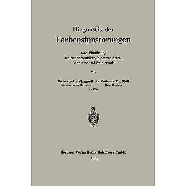 Diagnostik der Farbensinnstörungen, Oloff Stargardt