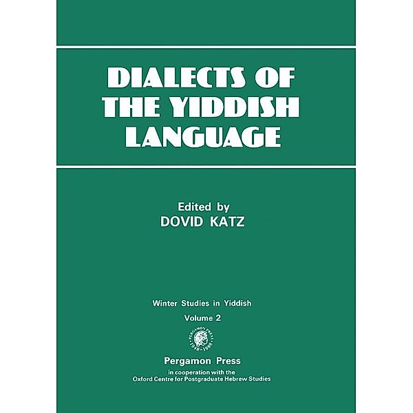 Dialects of the Yiddish Language