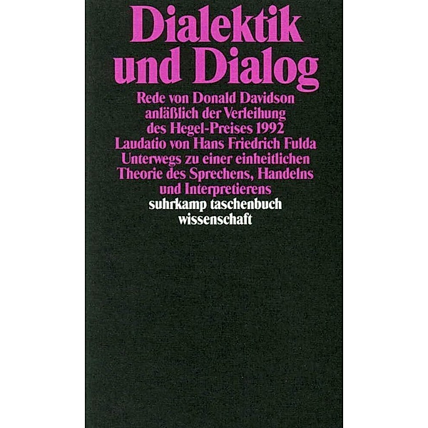 Dialektik und Dialog, Donald Davidson, Hans Fr. Fulda