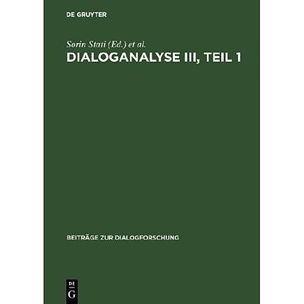 Dialoganalyse.Bd.3/1