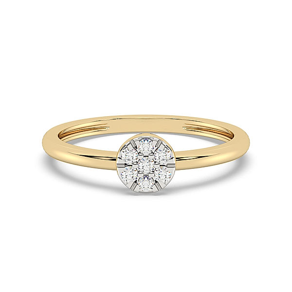 Diam Addict Ring 585/- Gold Diamant weiß Glänzend 0,15ct. (Größe: 056 (17,8))