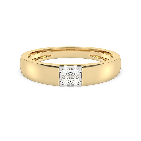 Diam Addict Ring 585/- Gold Diamant weiß Glänzend 0,105ct. (Größe: 054 (17,2))