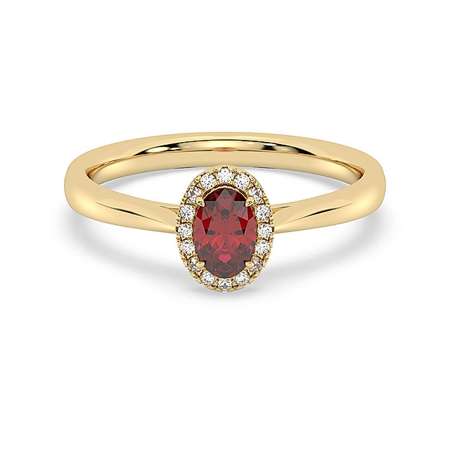 Diam Addict Ring 585 - Gold Rubin rot Glänzend 0,08ct. Größe: 054 17,2 |  Weltbild.de