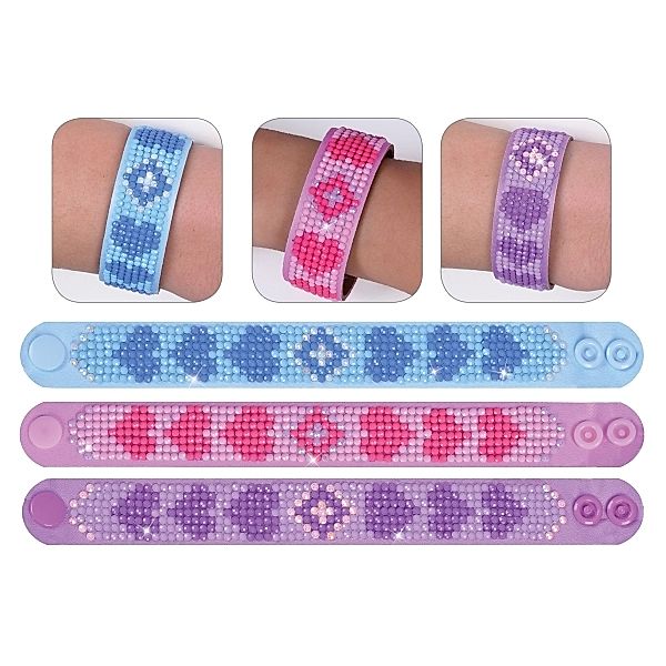 Diamond Dotz Armband 3er Set Love