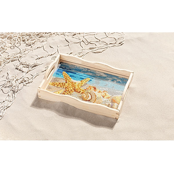 Diamond Painting Holztablett Maritim 30 x 20 cm