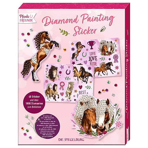 Die Spiegelburg Diamond Painting Sticker - PFERDEFREUNDE