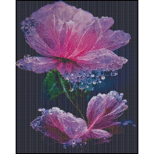 Diamond Painting Taublüte rosa 40 x 50 cm