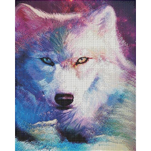 Diamond Painting Wolf in Pastell 40 x 50 cm