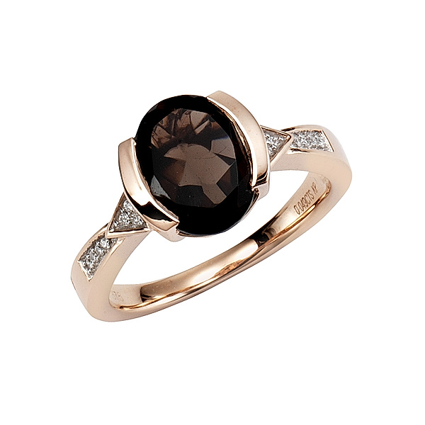 Diamonds by Ellen K. Ring 375/- Gold Diamant weiß Glänzend 0,04ct. (Größe: 018 (57,0))