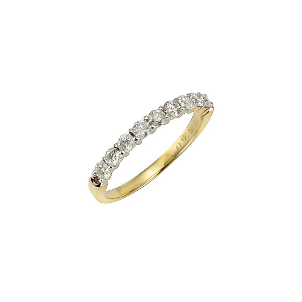 Diamonds by Ellen K. Ring 585/- Gold Brillant weiß Bicolor 0,52ct. (Größe: 017 (53,5))