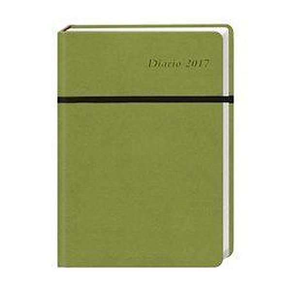 Diario Kalenderbuch A6, grün 2017