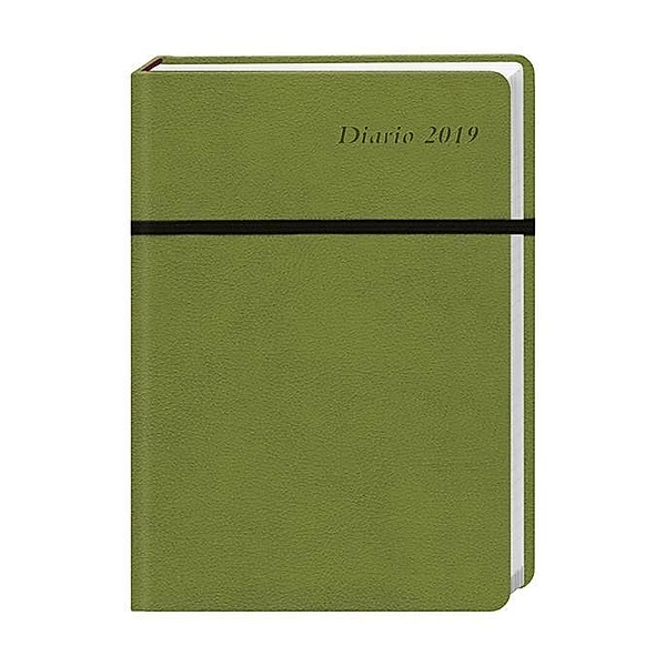 Diario Wochen-Kalenderbuch A6, grün 2019
