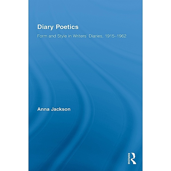 Diary Poetics, Anna Jackson