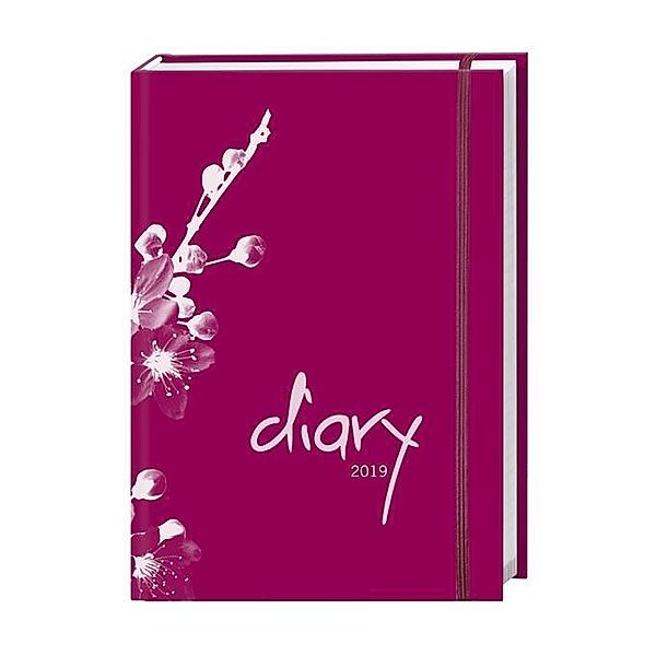 Diary, Tages-Agenda A6, modern pink 2019