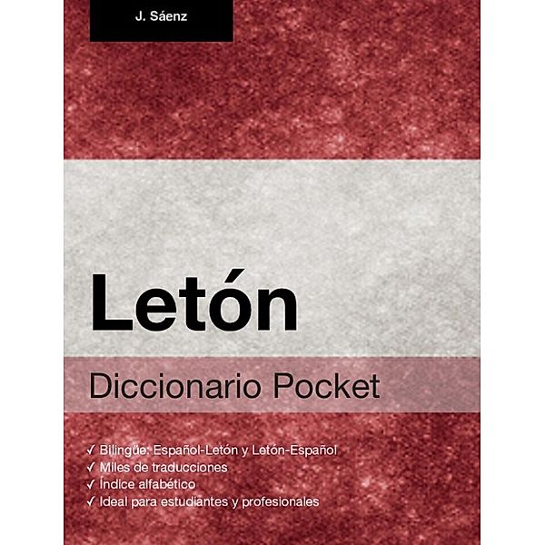 Diccionario Pocket Letón, Juan Sáenz