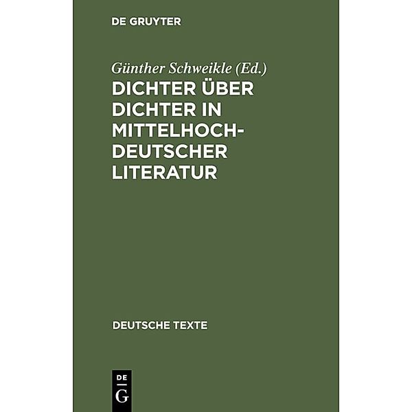 Dichter über Dichter in mittelhochdeutscher Literatur