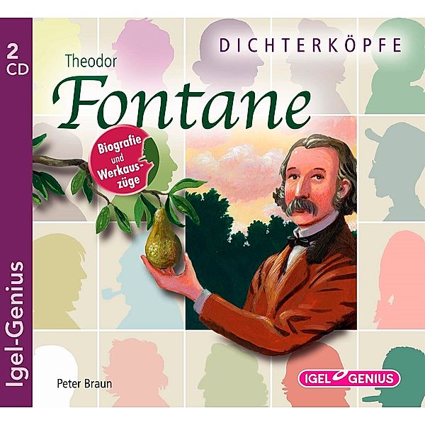 Dichterköpfe - Theodor Fontane, 2 Audio-CDs, Peter Braun