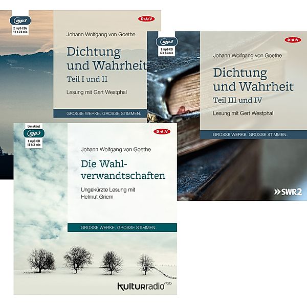 Dichtung und Wahrheit, 4 MP3-CDs, Johann W von Goethe